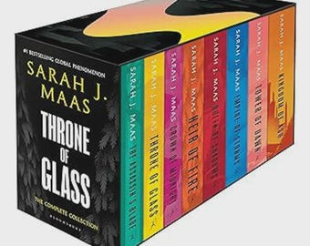 Sarah J. Maas Throne of Glass hardcover boekenset met op maat gemaakte stofomslagen