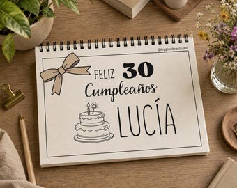Libro para regalar dinero original | Regalo de cumpleaños imprimible y personalizable | Cuaderno PDF 20 páginas | Descarga digital PDF