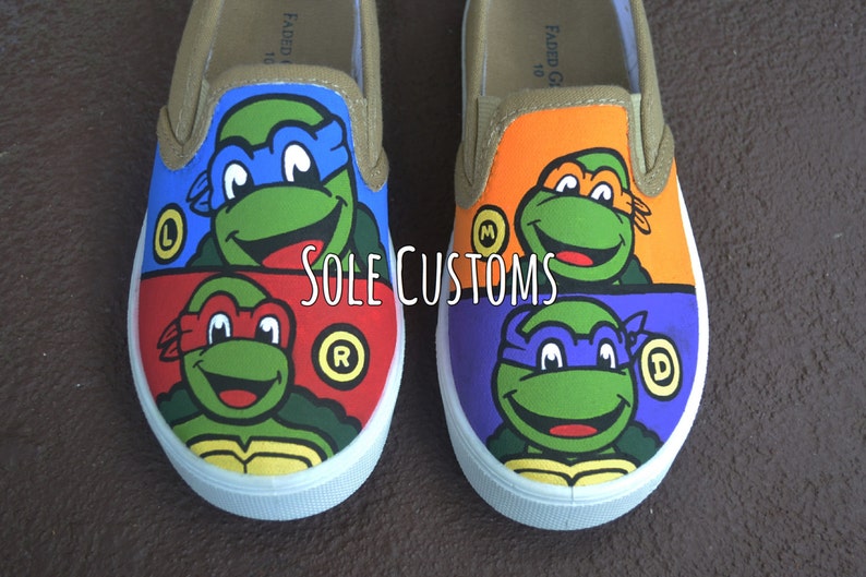 Custom Shoes ToddlerKids Teenage Mutant Ninja Turtle Shoes