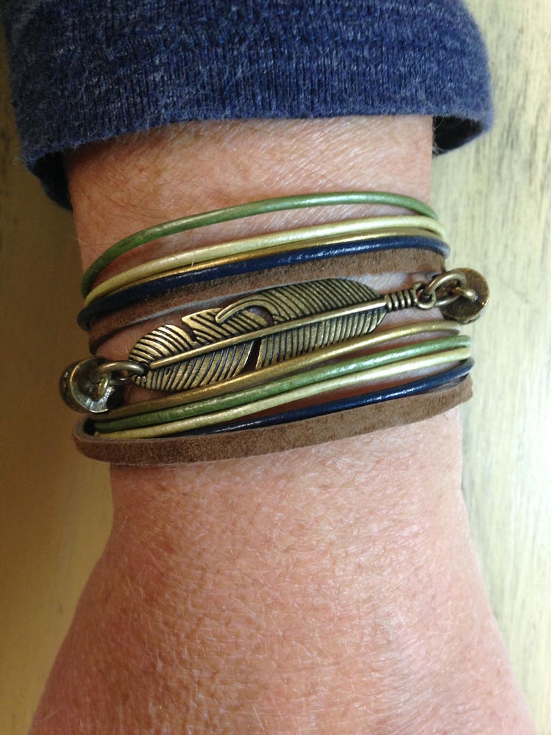 leather mothers bracelet