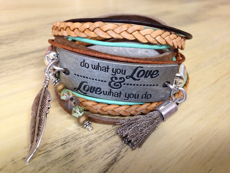 Message Bracelet With Quote Bracelet Motivation Bracelet Etsy Canada