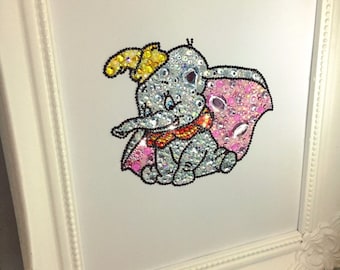 Dumbo Elephant Picture Decoration  Disney Dumbo Decor Nursery Art