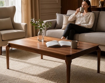 Solid Beech Wood Coffee Table