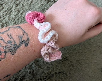 Handmade Crochet Scrunchie | Cotton-Acrylic Blend Hair Tie