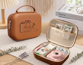 Sacoche personnalisée pour appareil photo Instax Mini, étui rigide de rangement pour Fujifilm Mini 12 SQ1 Evo, jolie pochette de voyage Polaroid, cadeau pour elle