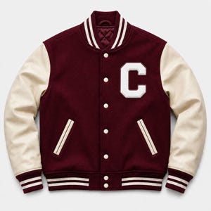 Personalized Letterman Varsity Jacket , Embroidered Letters College Jacket | Graduation Gift for Him, Her
