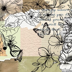 Butterfly Collage Prints