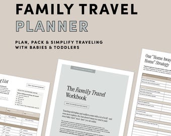 Family Vacation Planner | Baby & Toddler Travel Packing List (Instant Digital Download)