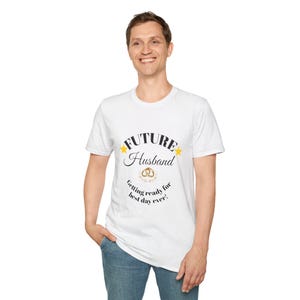 Future Husband T-Shirt/ Bridal Bachelorette Tee with Rings/ Groom To Be Shirt/ Engagement Gift for Him