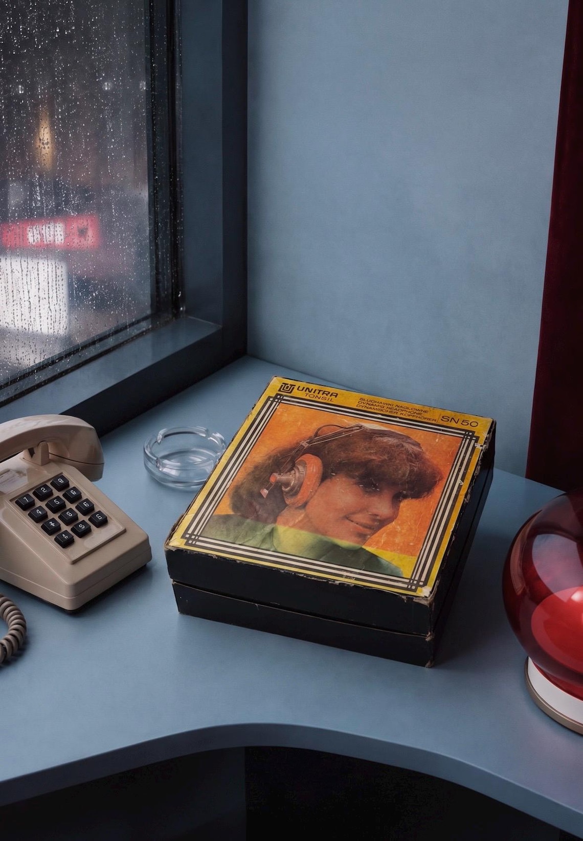 Vintage Unitra Tonsil SN50 Stereo Headphones – 1970s Polish Audio, Original Box, foto 2 di 3