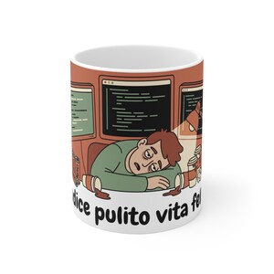 Tazza da programmatore, Regalo Sviluppatore Software, Tazza Coder, Idea Regalo Geek, Tazza Divertente Programmatore IT, Mug per Developer
