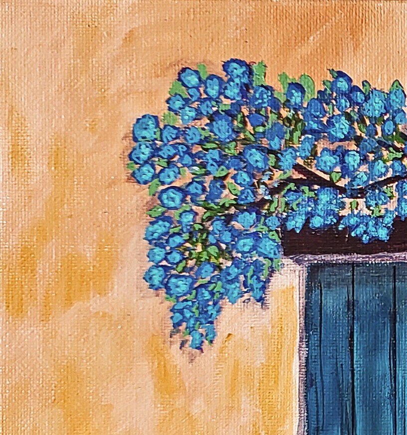 Original Acrylic Painting, 9x12 Canvas Panel, Tuscan Door - Etsy