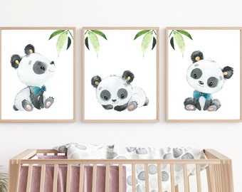 Sticker Mural Panda Etsy