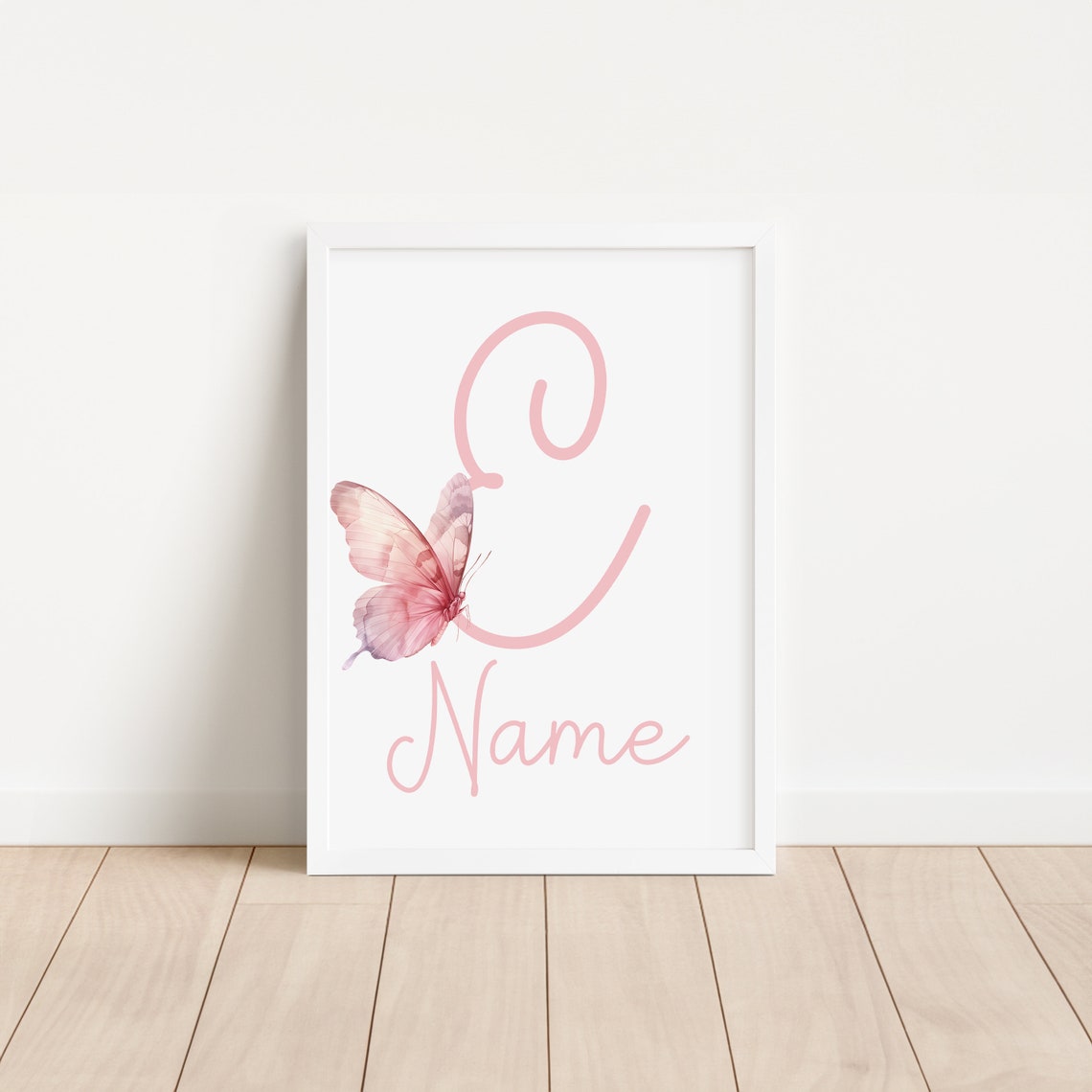Butterfly Wall Art Personalized Name Prints Custom Baby Girl Nursery ...
