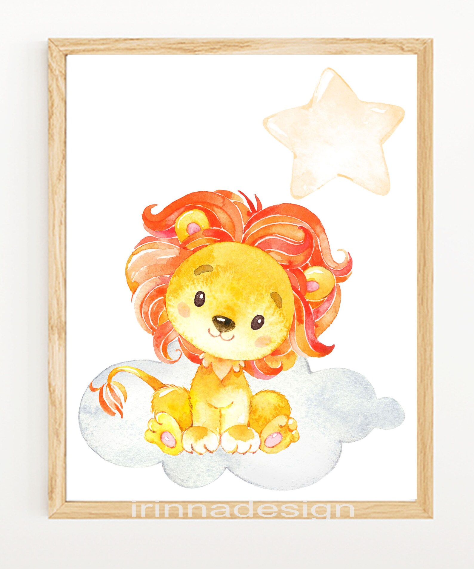Jungle Poster Safari Wall Decor Baby Boy Nursery Art Print Set of 3 ...
