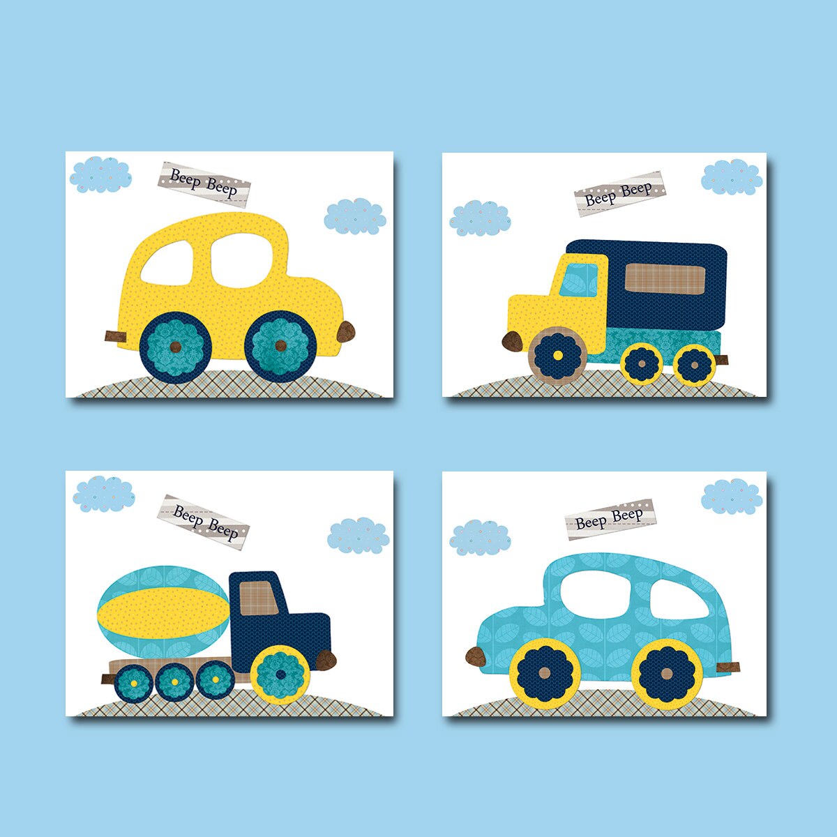 Car Wall Decor Car Wall Art Baby Wall Decor Baby Boy Nursery Etsy