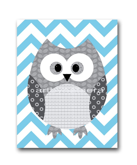 Owl Decor Stickers Owl Nursery Baby Nursery Decor Baby Boy Etsy