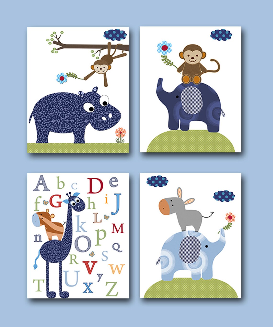 Baby Boy Nursery Art Print Children Wall Art Baby Room Decor Etsy