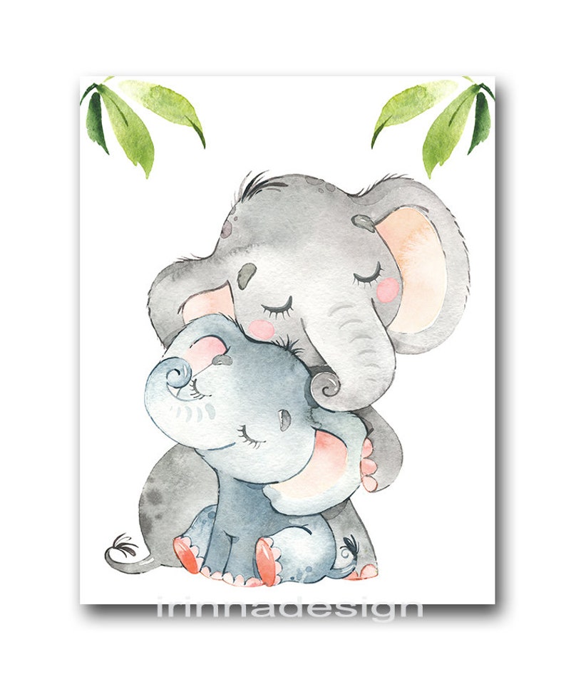 Safari Baby Nursery Wall Decor Jungle Animal Art Print Child Etsy