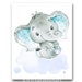 Elephant Poster Baby Boy Nursery Wall Art Decor Kid Print Children ...