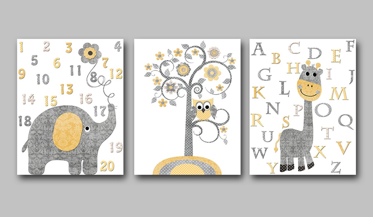 Baby Boy Nursery Art Print Children Wall Art Baby Room Decor Etsy