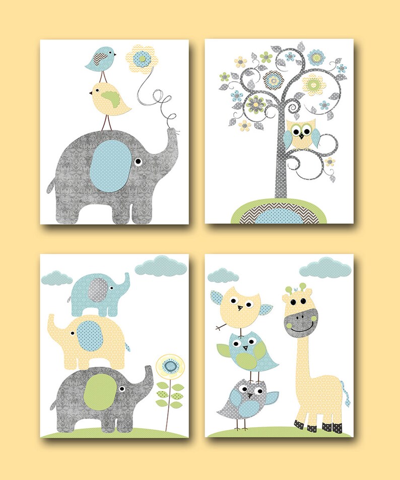 Childrens Art Kids Wall Art Baby Boy Room Decor Baby Boy | Etsy