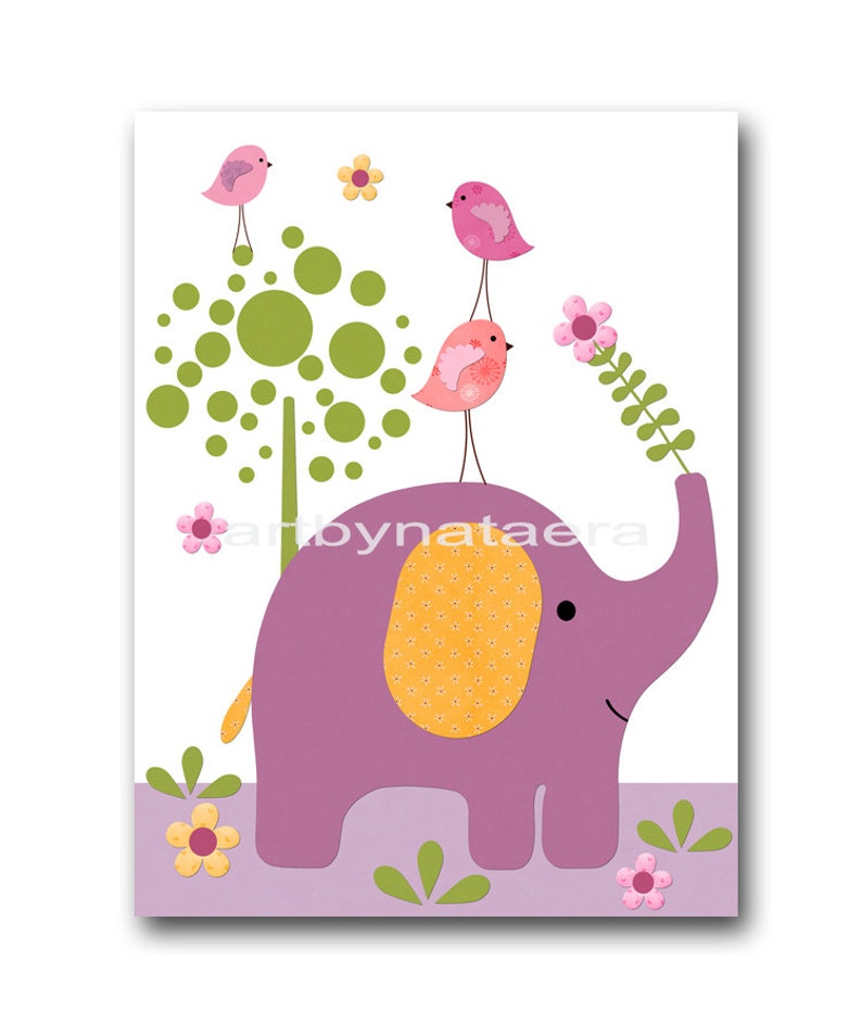 Kids Wall Art Baby Girl Room Decor Baby Girl Nursery Art set Etsy