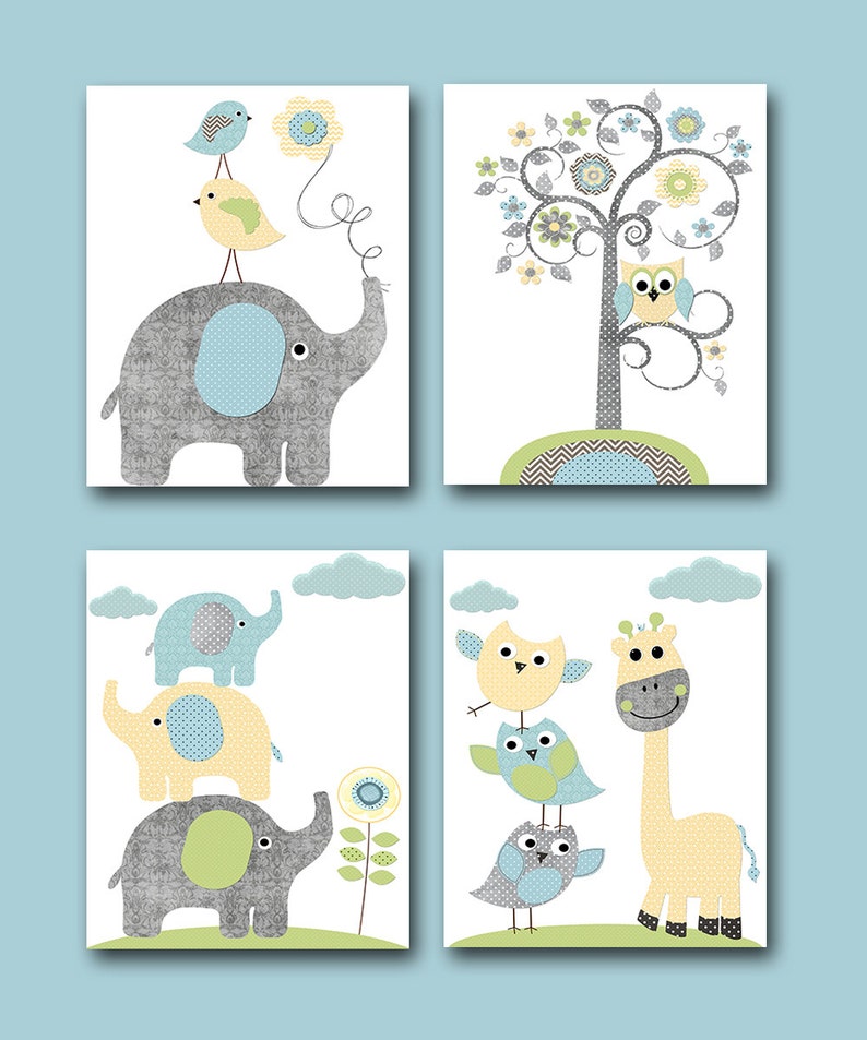 Childrens Art Kids Wall Art Baby Boy Room Decor Baby Boy Etsy