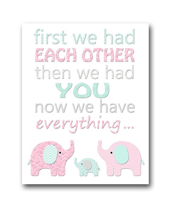 Baby Mädchen Kinderzimmer Sprüche Kinder Wand Kunst Kinder Kunst Kinder Wand Kunst Baby Dekor Giraffe Elefant Wand Dekor Set Aus 4 Rosa Grau Mint