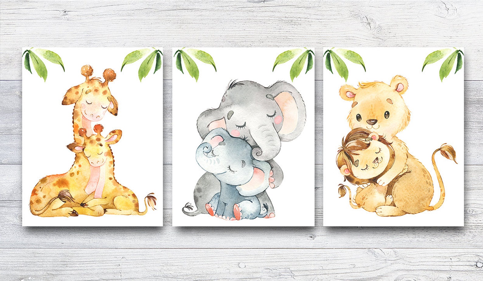 Jungle Art Prints Safari Nursery Decor Zoo Animal Baby Room - Etsy