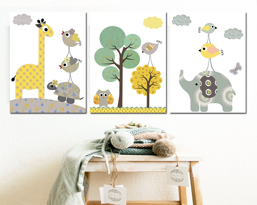 Art for Children Kids Wall Art Baby Boy Room Decor Baby Boy Etsy