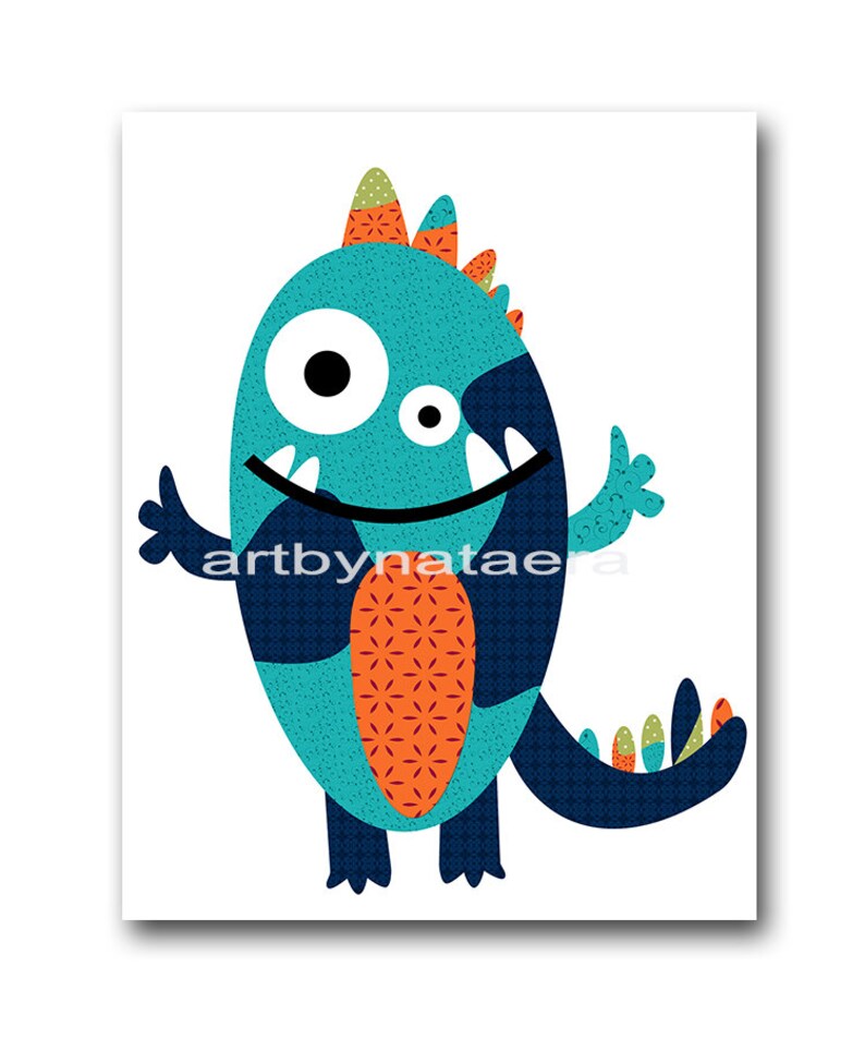 Monsters Nursery Baby Nursery Decor Baby Boy Nursery Etsy