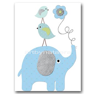 Baby Boy Nursery Wall Decor Childrens Art Printable Kids Bedroom Poster ...