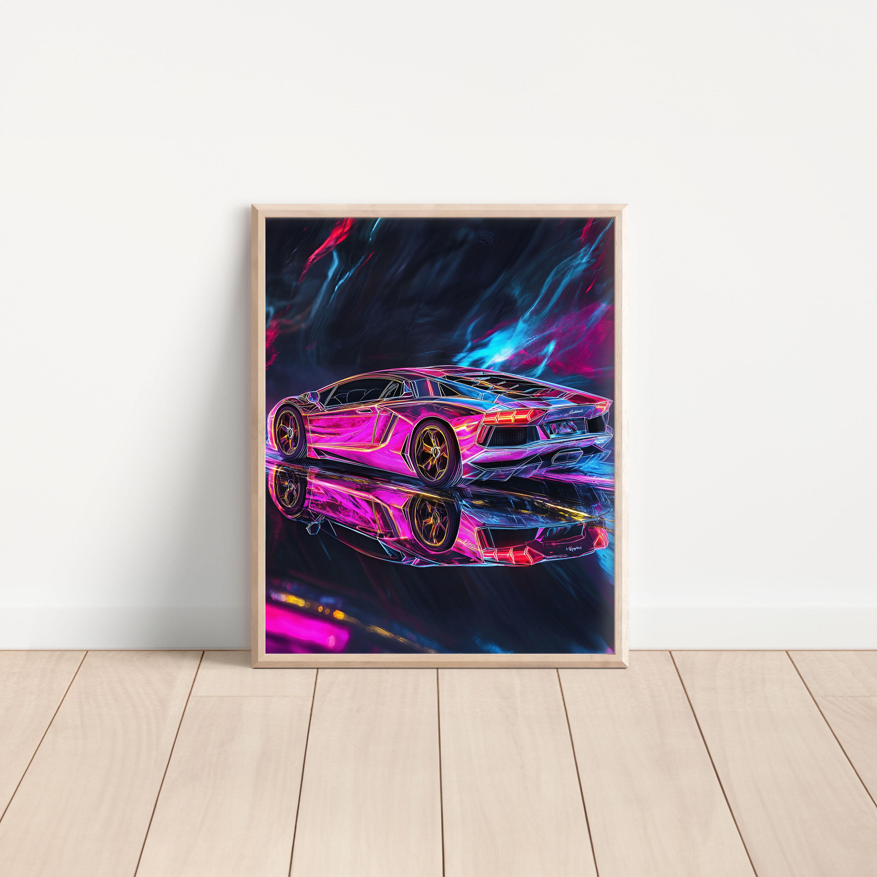Lamborghini Huracan Car Wall Sticker Car Wall Decal Car Wall Decor