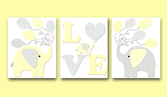 elephant canvas nursery