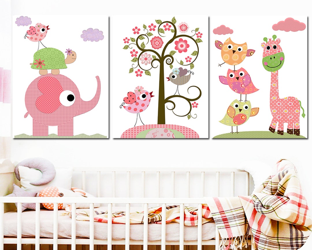 Children Art Kids Wall Decoration Baby Girl Nursery Prints Bedroom ...