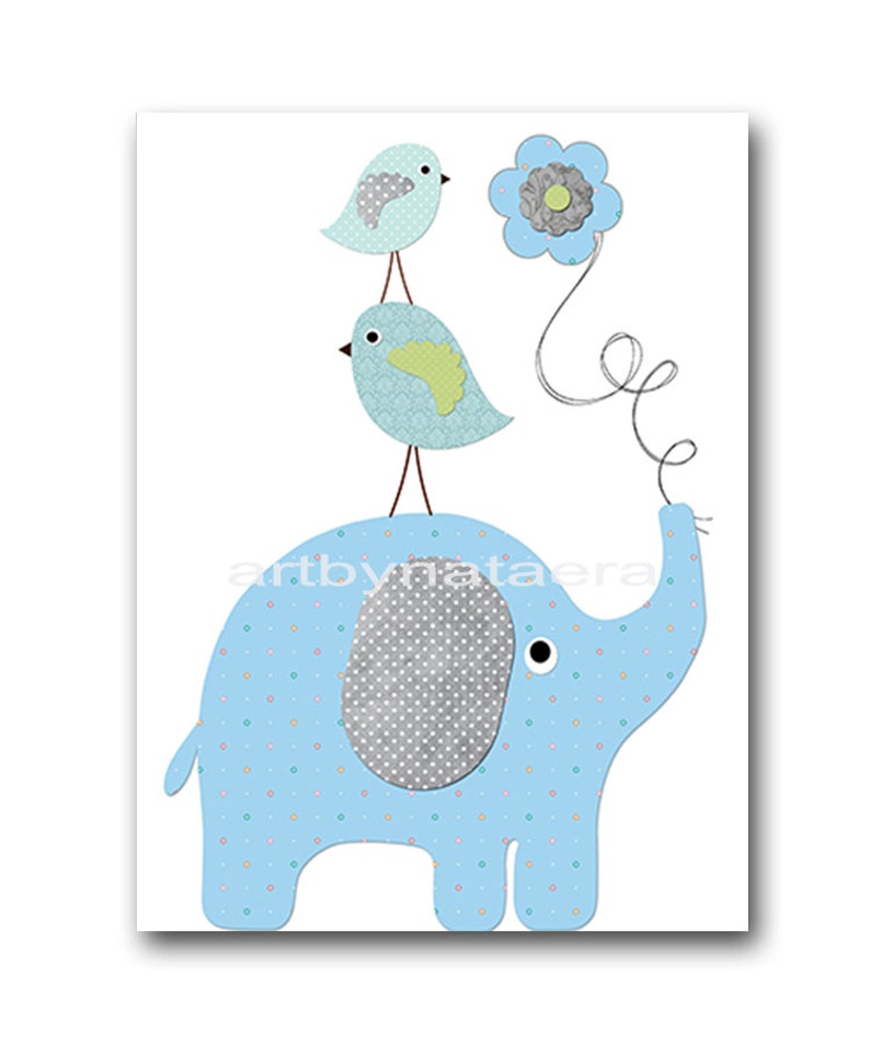 Elephant Nursery Giraffe Nursery Baby Boy Nursery Kids Wall Etsy