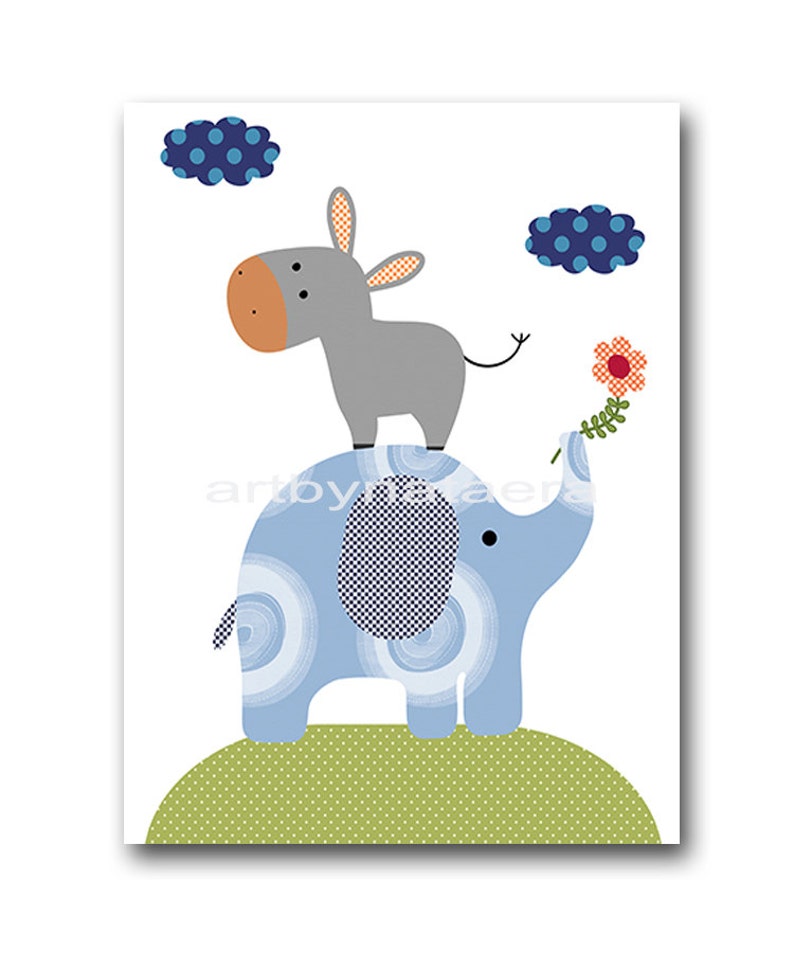 Baby Boy Nursery Art Print Children Wall Art Baby Room Decor Etsy