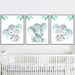 Elephant Neutral Baby Girl Boy Nursery Wall Art Poster Print Kids ...