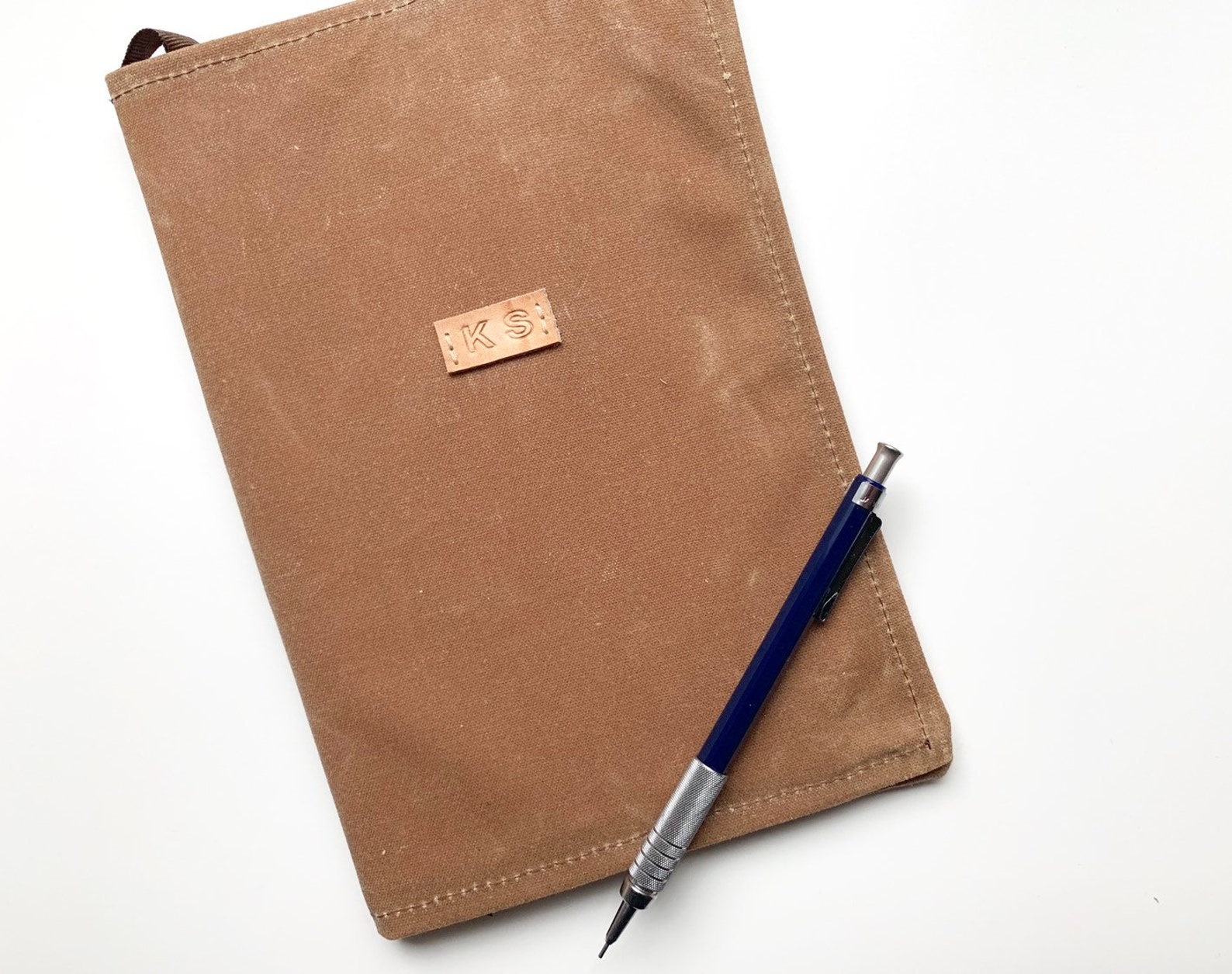 Personalized Travel Journal Waxed Canvas Journal Reusable Etsy