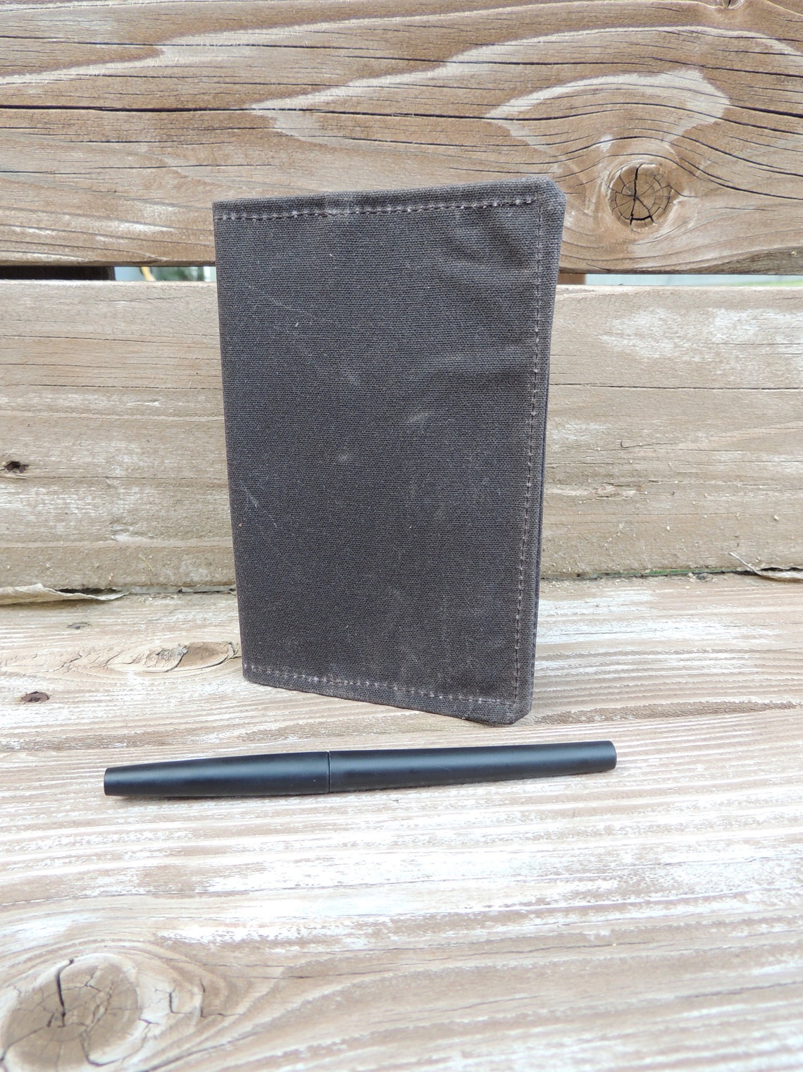 Field Journal Waxed Canvas Field Notebook and Cover Mini Etsy