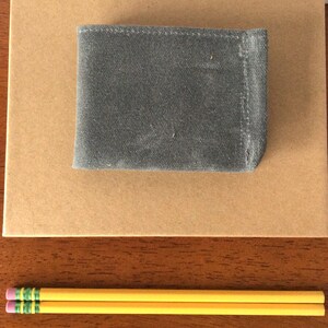 Men&#39;s Vegan Wallet - Waxed Canvas Wallet - Groomsman Wallet - Minimalist Wallet - Bifold Wallet