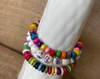 Colorful Stretch Set of Bracelets