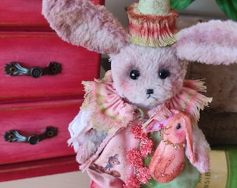 Artist Teddy Bunny - Oliver. Collectible Teddy Bunny. Teddy rabbit. Adopt me, please:)