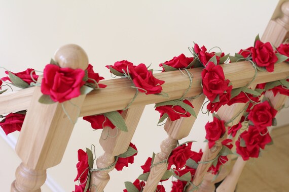 paper floral garland