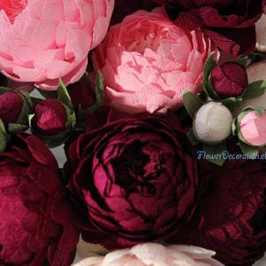paper flowers decor paper flower peony image 7