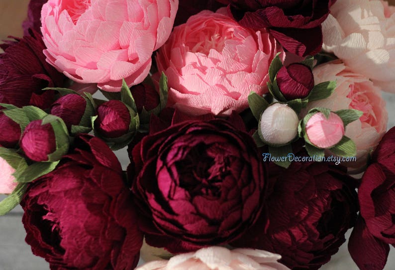 paper flowers decor paper flower peony image 7