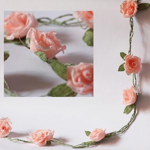 Wedding garland paper wedding garland paper flower garland party garland wedding decor custom garland bridal garland floral garland banner