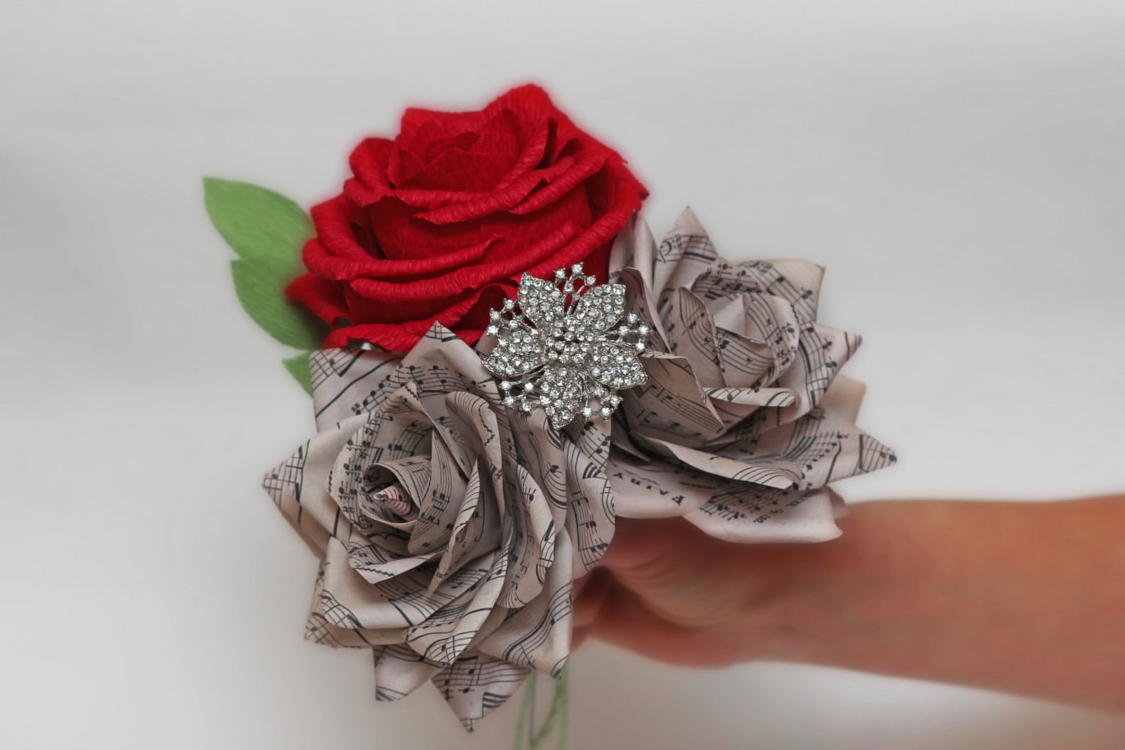 Brooch Bouquet Bridesmaids Bouquet Wedding Bouquet Paper Etsy