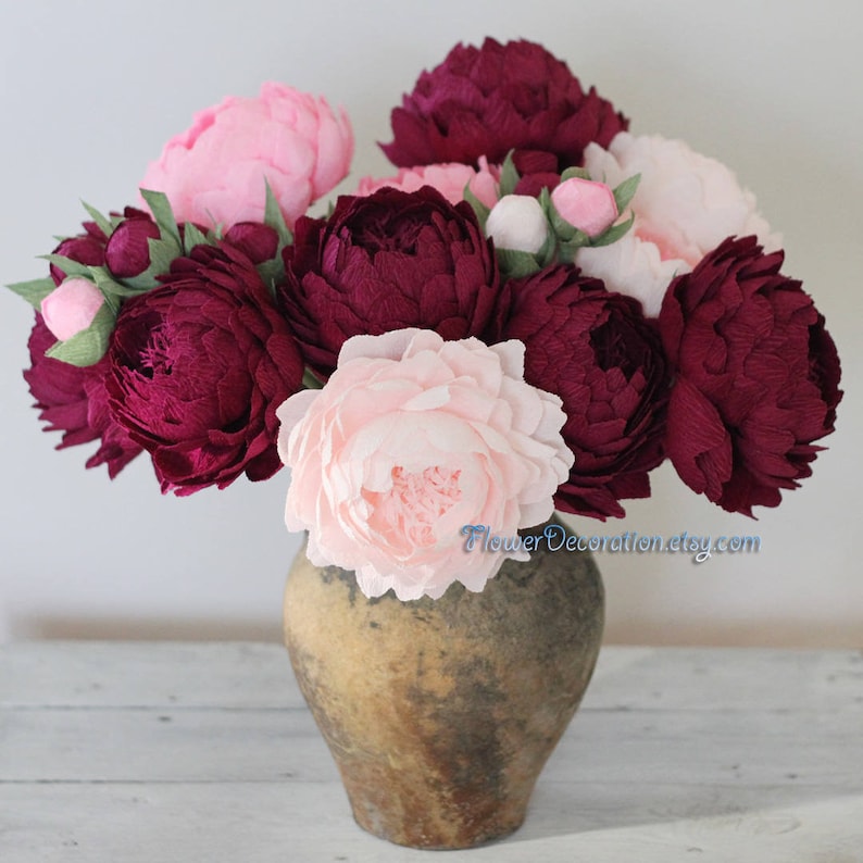 paper flowers decor paper flower peony image 4